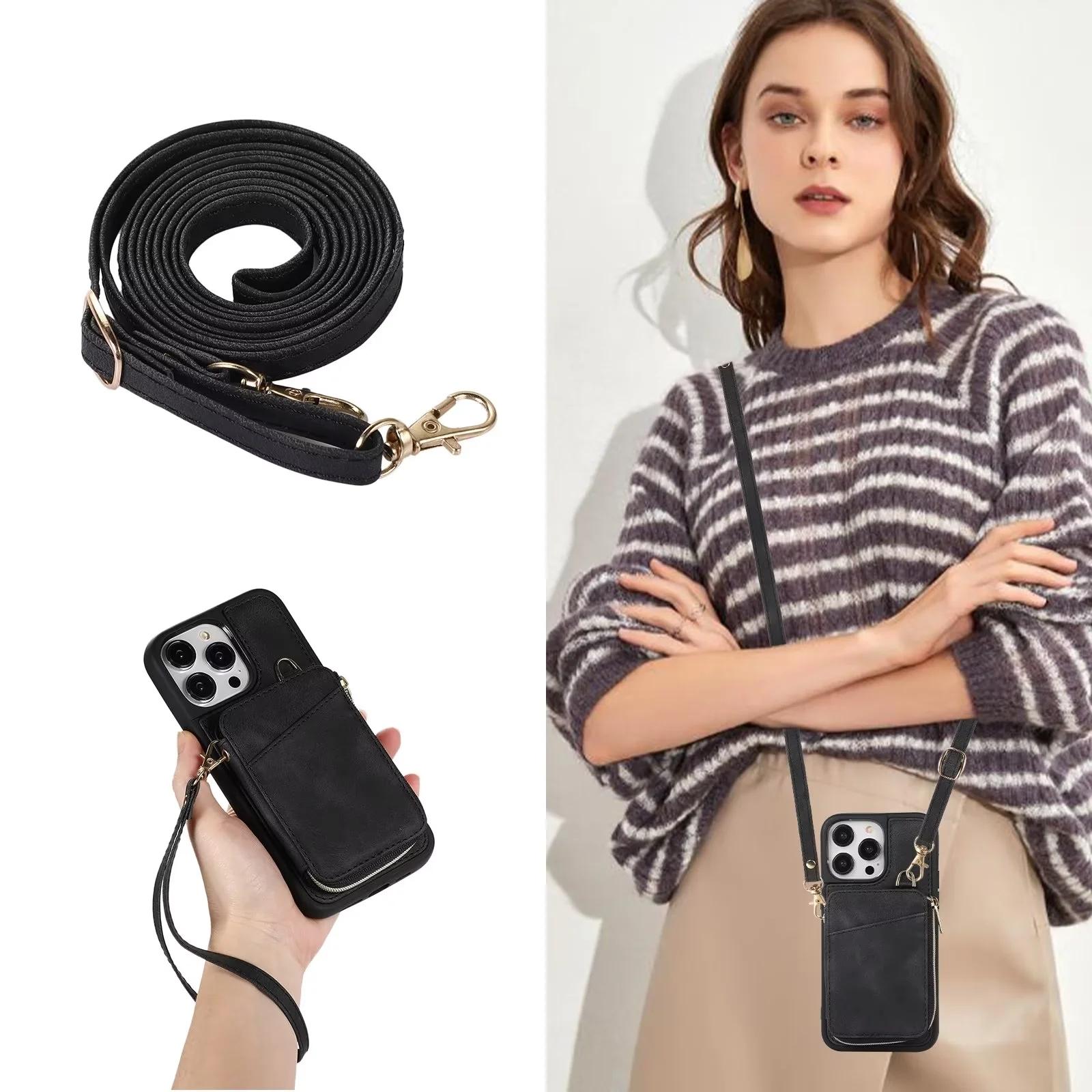 Long Lanyard Flip Leather Phone Case For iPhone 14 15 Pro 13 12 11 XS Max XR SE 7 8 Plus SE 2022 Zipper Wallet Card Back Cover iPhone 16 чёрный
Long Lanyard Flip Leather Phone Case For iPhone 14 15 Pro 13 12 11 XS Max XR SE 7 8 Plus SE 2022 Zipper Wallet Card Back Cover iPhone 16 чёрный