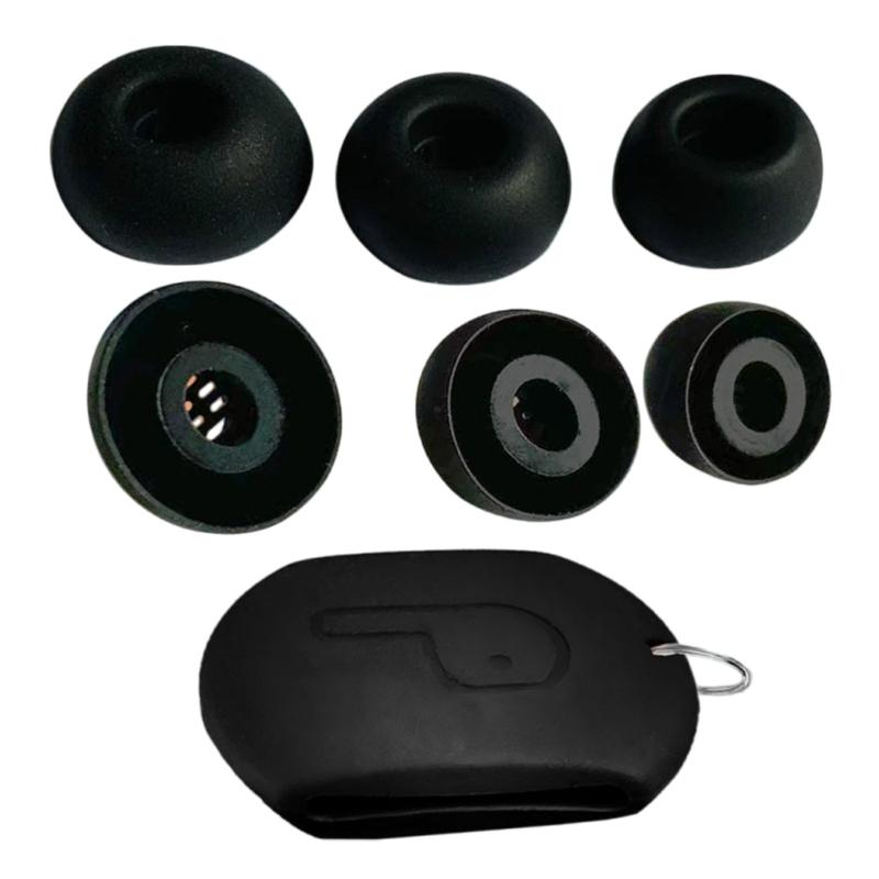 Soft Silicone Earbud Tips with Storage Case for 5i Enhances Sound Experience Comfort Customized Fit And Sound Isolation чорний
Soft Silicone Earbud Tips with Storage Case for 5i Enhances Sound Experience Comfort Customized Fit And Sound Isolation чорний