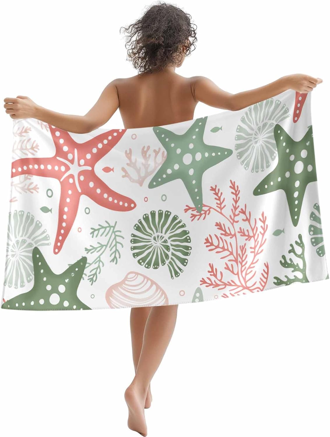 Beach Towel Ocean Teal Starfish Bath Pool Towels Marine Life Coastal Soft Absorbent Beach Towels Large Quick Lightweight Camping W40*H60(CM)
Beach Towel Ocean Teal Starfish Bath Pool Towels Marine Life Coastal Soft Absorbent Beach Towels Large Quick Lightweight Camping W40*H60(CM)