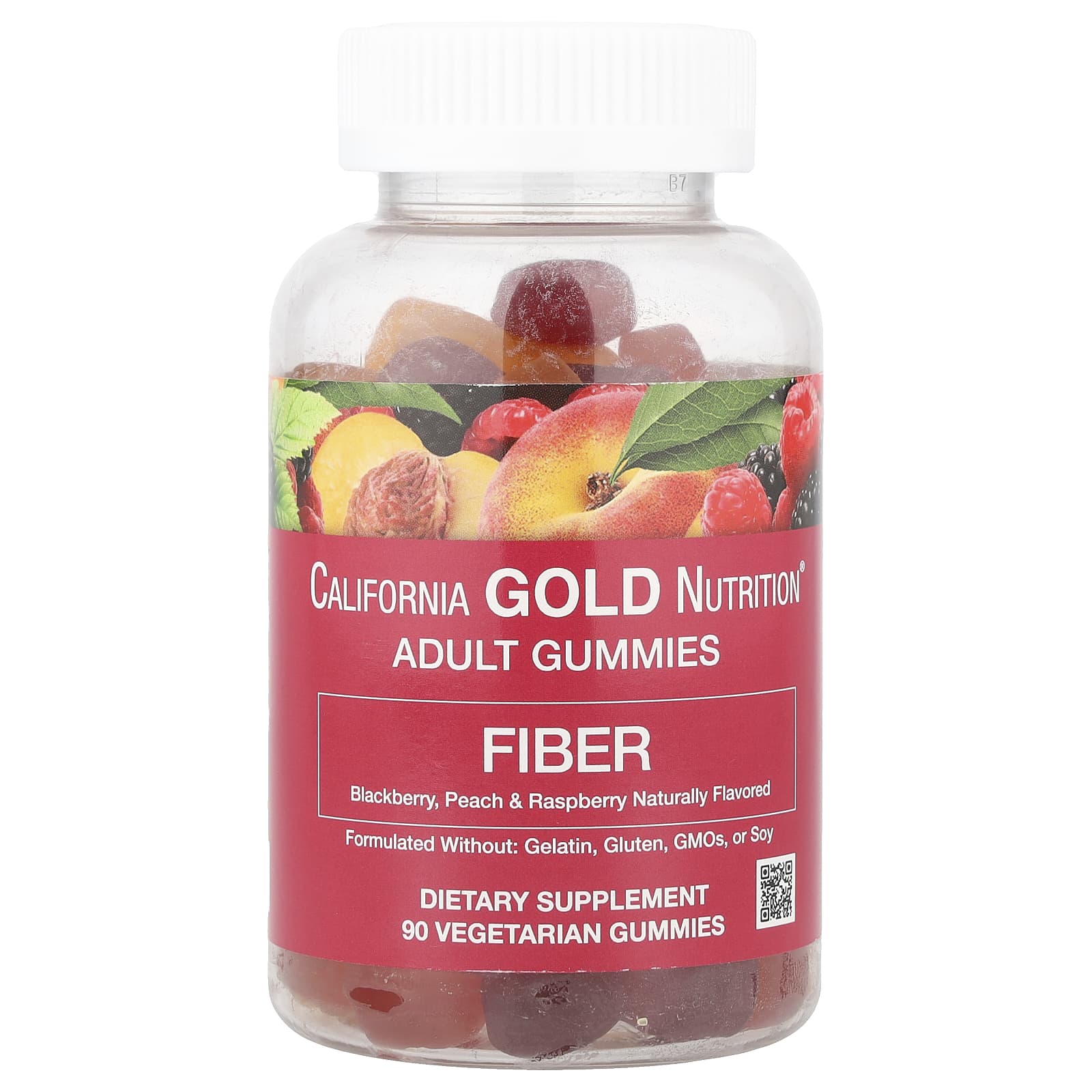 California Gold Nutrition, Fiber Gummies, Natural Blackberry, Peach, and Raspberry Flavors, 90 Vegetarian Gummies
California Gold Nutrition, Fiber Gummies, Natural Blackberry, Peach, and Raspberry Flavors, 90 Vegetarian Gummies