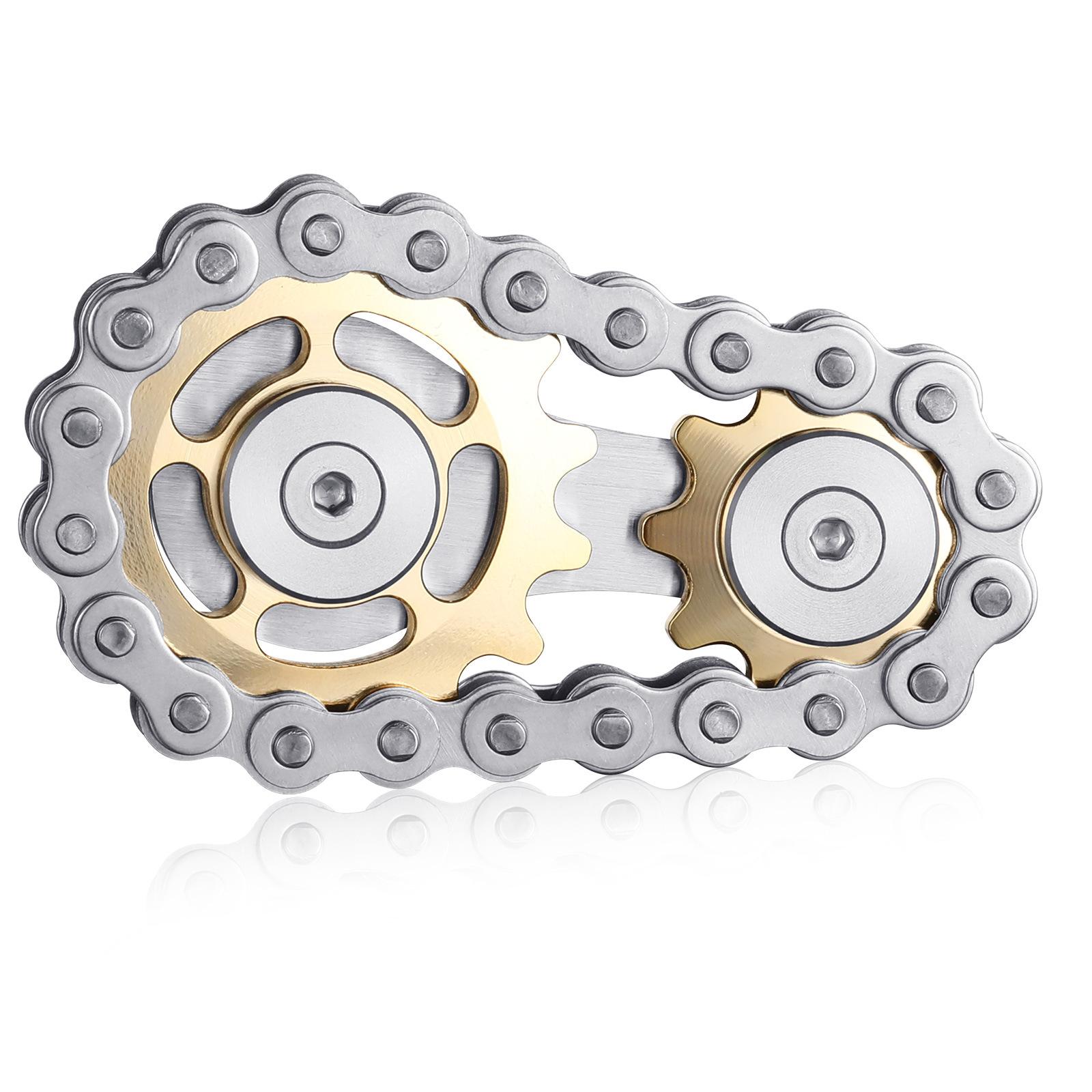 Sprockets Flywheel Fingertip Gyro Fidget Spinner Anti Stress Anxiety Metal Bike Chains EDC Spinner Fidget Toys for Adult Kids 13*8*9 cm золотой
Sprockets Flywheel Fingertip Gyro Fidget Spinner Anti Stress Anxiety Metal Bike Chains EDC Spinner Fidget Toys for Adult Kids 13*8*9 cm золотой