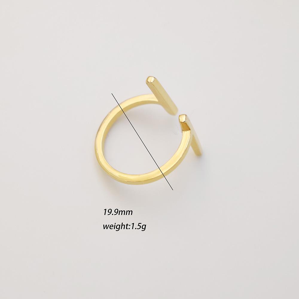 Jewelry High-End Titanium Steel Ring Women S Personality Simple T-Shaped Opening Ring Does Not Fade Niche Design No. 8
Jewelry High-End Titanium Steel Ring Women S Personality Simple T-Shaped Opening Ring Does Not Fade Niche Design No. 8