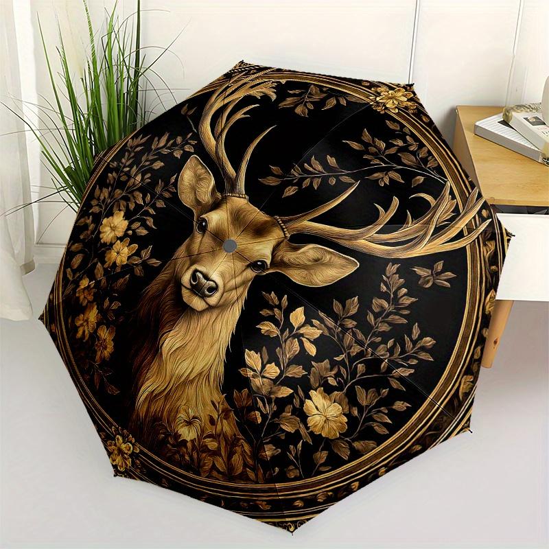 Golden Deer Wall Art Decor - Luxury Animal Home Interior DesignUmbrella, Portable 3-Fold Umbrella for Men & Women,Christmas Gift ES352
Golden Deer Wall Art Decor - Luxury Animal Home Interior DesignUmbrella, Portable 3-Fold Umbrella for Men & Women,Christmas Gift ES352