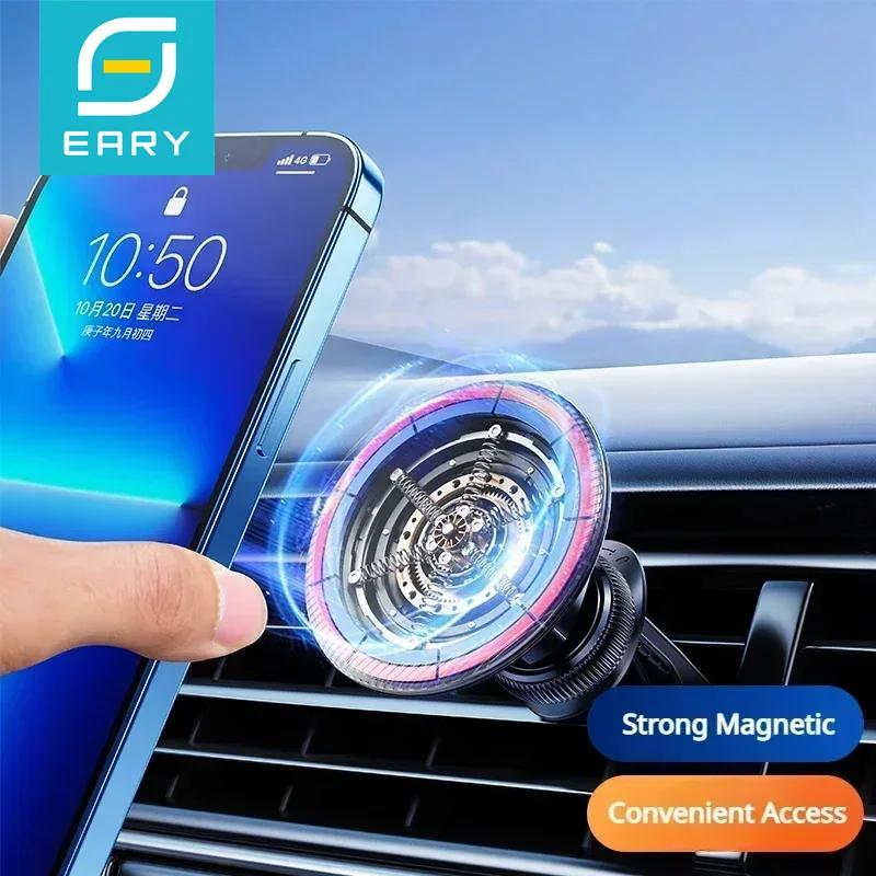 Eary Magnetic Phone Holder for Car 360°Rotation Air Vent Shock Absorption Phone Mount Fit All iPhone 16 15 Pro Max Samsung S25 чорний
Eary Magnetic Phone Holder for Car 360°Rotation Air Vent Shock Absorption Phone Mount Fit All iPhone 16 15 Pro Max Samsung S25 чорний