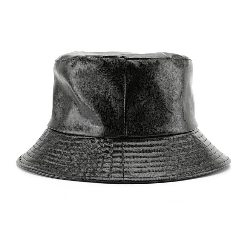 Hat personality solid color leather bucket hat outdoor street personality warm and cold sun hat коричневий
Hat personality solid color leather bucket hat outdoor street personality warm and cold sun hat коричневий