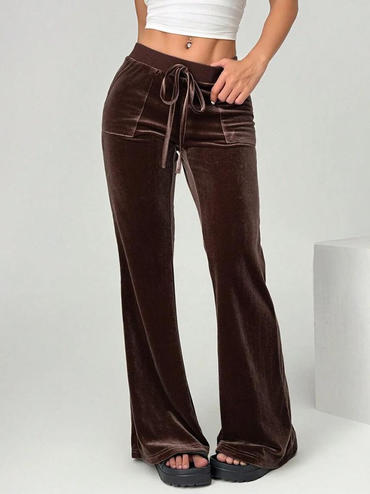 Velvet Wide Leg Pants with Drawstring Waist and Side Pockets in Multiple Colors XXL темно-коричневого кольору
Velvet Wide Leg Pants with Drawstring Waist and Side Pockets in Multiple Colors XXL темно-коричневого кольору