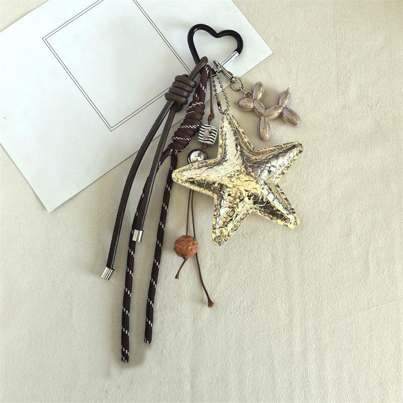 PU Leather Starfish Bag Charm Cute Decorative Keychain Decoration Fashion Braided Rope Bag Accessorie
PU Leather Starfish Bag Charm Cute Decorative Keychain Decoration Fashion Braided Rope Bag Accessorie