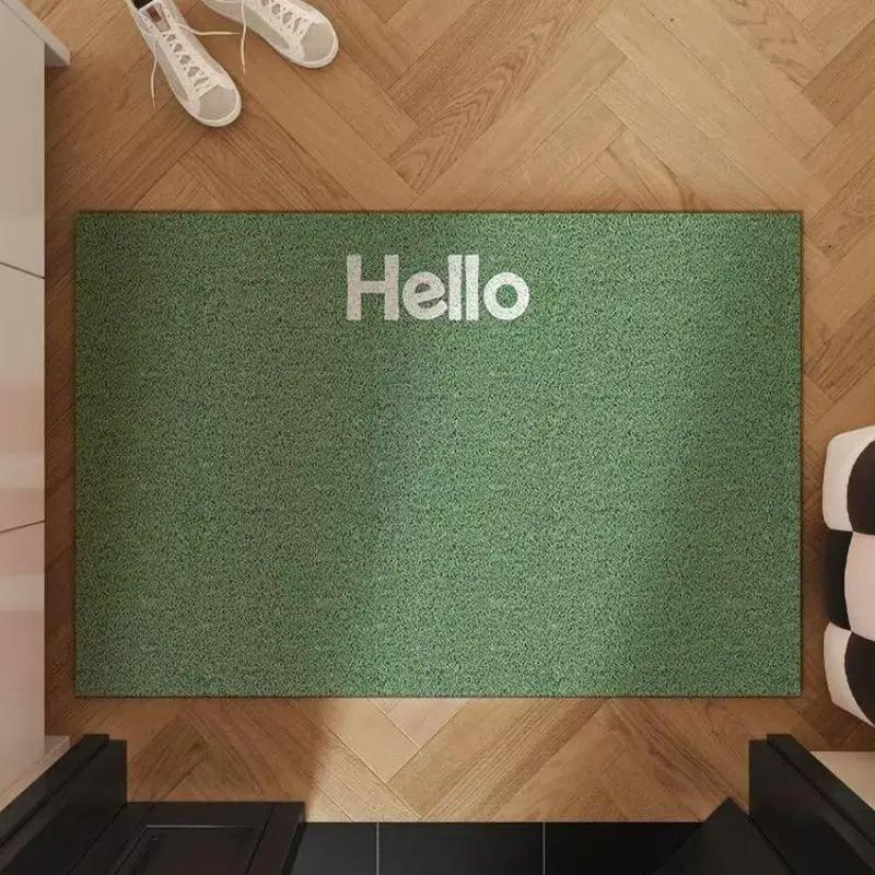 Simple Doormat Vibrant Solid Color Hello Letter Doormat Entrance Welcome Carpet Anti-Dust Indoor Outdoor Home Mat 30X50cm
Simple Doormat Vibrant Solid Color Hello Letter Doormat Entrance Welcome Carpet Anti-Dust Indoor Outdoor Home Mat 30X50cm