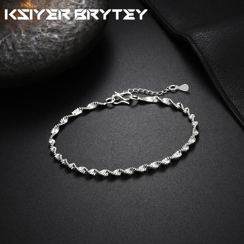 925 Sterling Silver Charm Geometry Twisted Chain Bracelet for Women Men Fashion Designer Party Wedding Accessories Jewelry Gifts
925 Sterling Silver Charm Geometry Twisted Chain Bracelet for Women Men Fashion Designer Party Wedding Accessories Jewelry Gifts