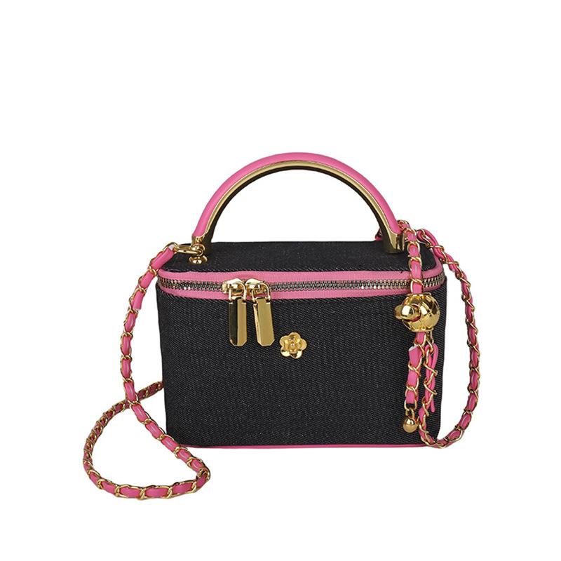Fashion handbag bag women s 2026 spring and summer casual denim texture chain shoulder messenger bag 18*8*12 чорний
Fashion handbag bag women s 2026 spring and summer casual denim texture chain shoulder messenger bag 18*8*12 чорний