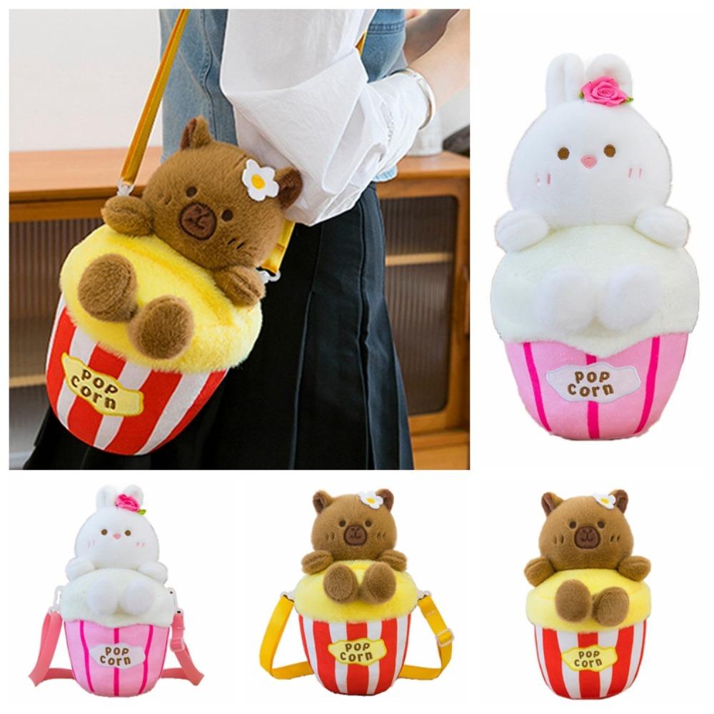 Crossbody Popcorn Capybara Doll Bag Pillow Popcorn Rabbit Stuffed Doll Friends Holiday Present rabbit doll 24cm
Crossbody Popcorn Capybara Doll Bag Pillow Popcorn Rabbit Stuffed Doll Friends Holiday Present rabbit doll 24cm