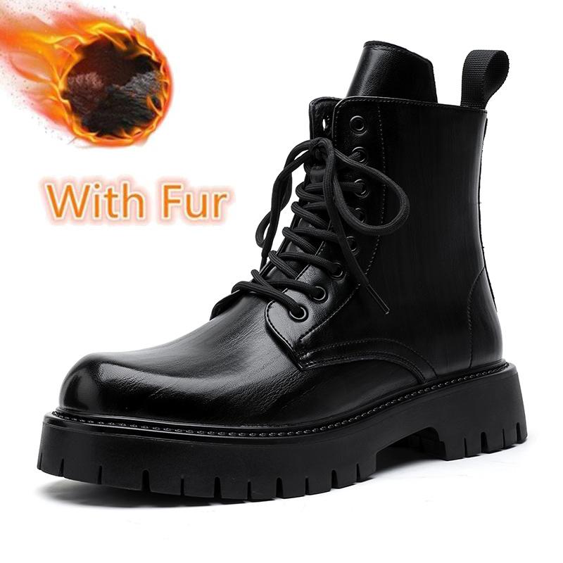 Повседневная кожаная мужская обувь хайтопы, толстая подошва, мужские мотоботы на шнуровке, однотонные полусапоги до середины икры, ботильоны, теплая плюшевая меховая обувь 46
Повседневная кожаная мужская обувь хайтопы, толстая подошва, мужские мотоботы на шнуровке, однотонные полусапоги до середины икры, ботильоны, теплая плюшевая меховая обувь 46