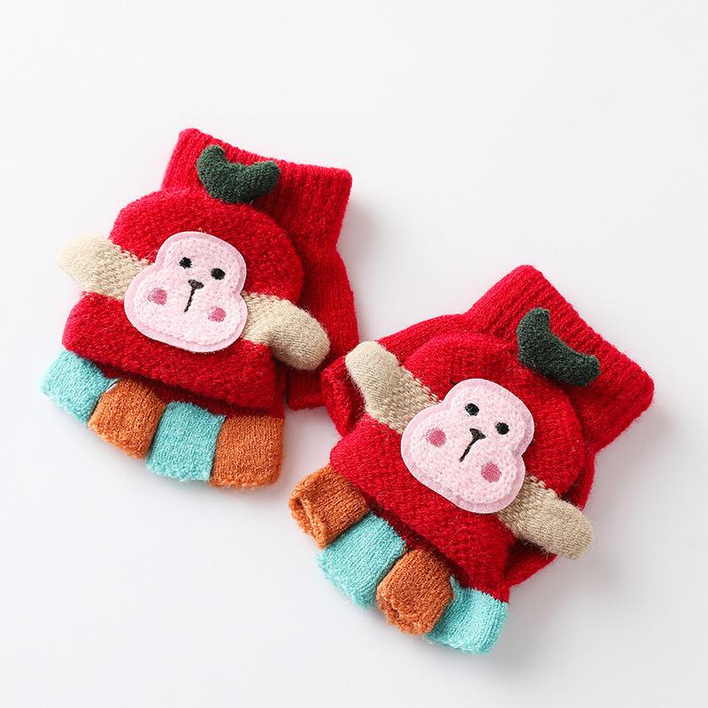 1 Pair Knitted Convertible Gloves with Fun Design, Flip Top for Full Finger Warmth, Stretch Cuff for Indoor & Outdoor Activities красный
1 Pair Knitted Convertible Gloves with Fun Design, Flip Top for Full Finger Warmth, Stretch Cuff for Indoor & Outdoor Activities красный