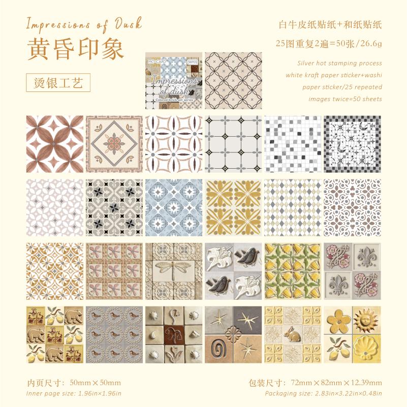 50 pcs Silver Flower Brick Die cut sticker book Aesthetics Decor Junk Journal Scrapbooking Self Adhesive Stationery Stickers
50 pcs Silver Flower Brick Die cut sticker book Aesthetics Decor Junk Journal Scrapbooking Self Adhesive Stationery Stickers