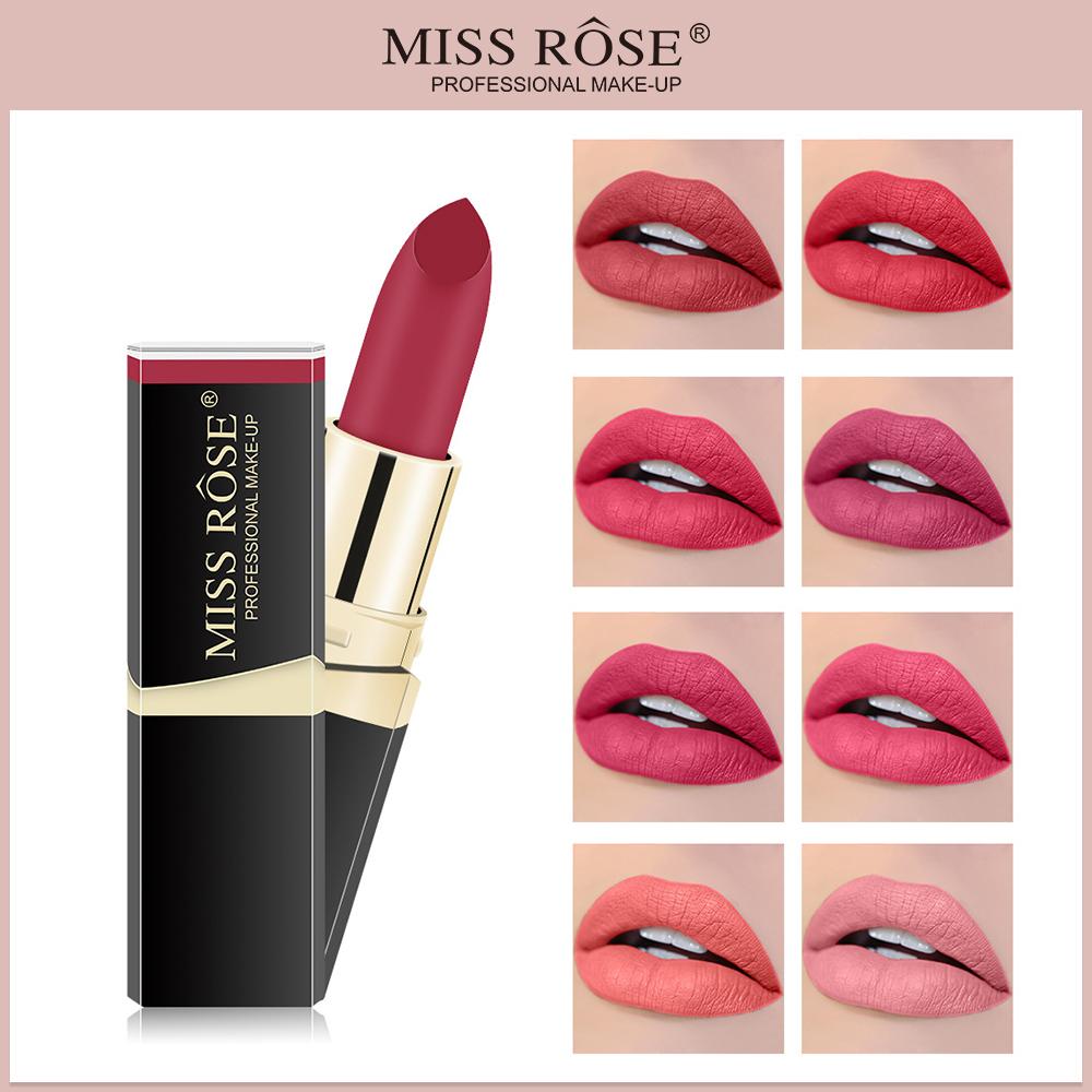 MISS ROSE Матовая бархатная губная помада, черная трубка, многоцветная губная помада, стойкая губная помада, профессиональный макияж для женщин
MISS ROSE Матовая бархатная губная помада, черная трубка, многоцветная губная помада, стойкая губная помада, профессиональный макияж для женщин