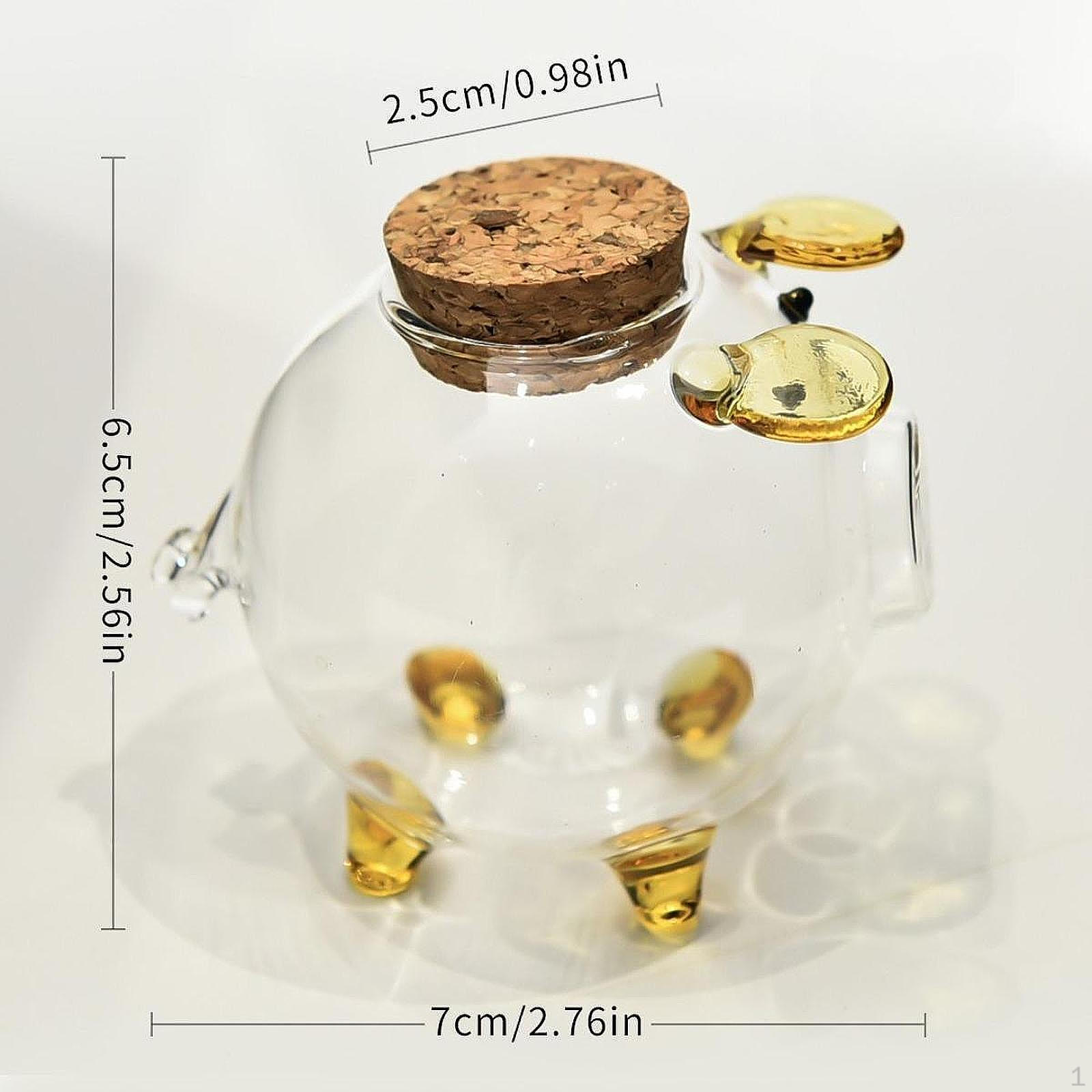 Clear Glass Pig Piggy Bank Storage Container Festival Gift Transparent Novelty Desktop Decor for
Clear Glass Pig Piggy Bank Storage Container Festival Gift Transparent Novelty Desktop Decor for