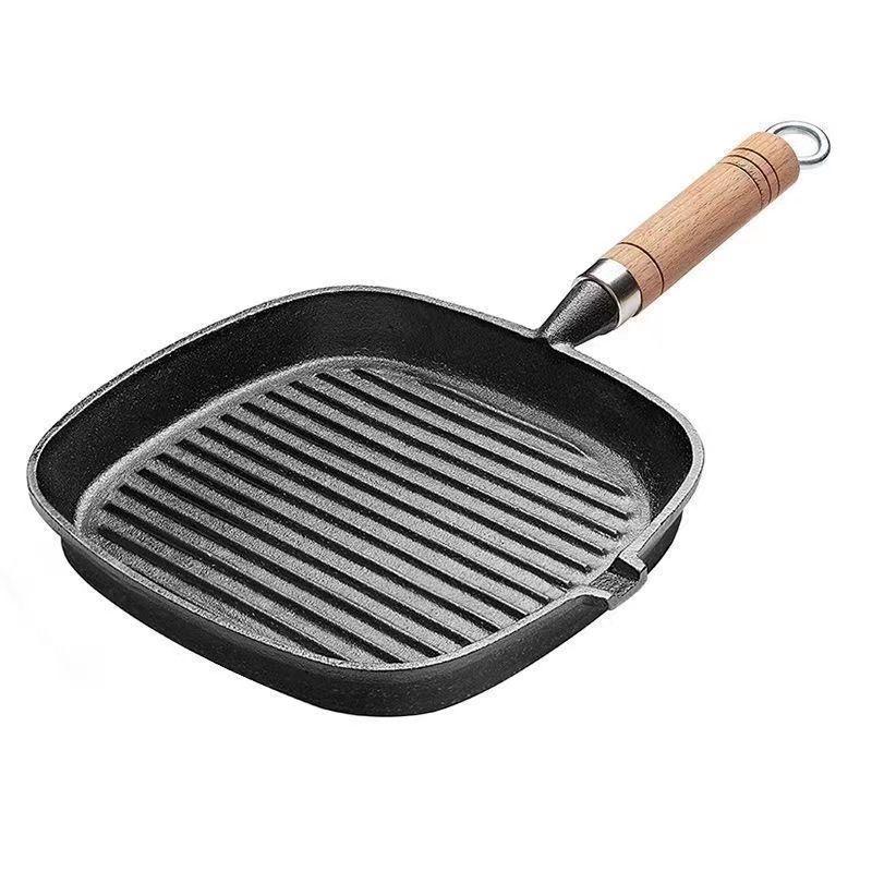 UTO 20cm Cast Iron Striped Frying Pan Set
UTO 20cm Cast Iron Striped Frying Pan Set