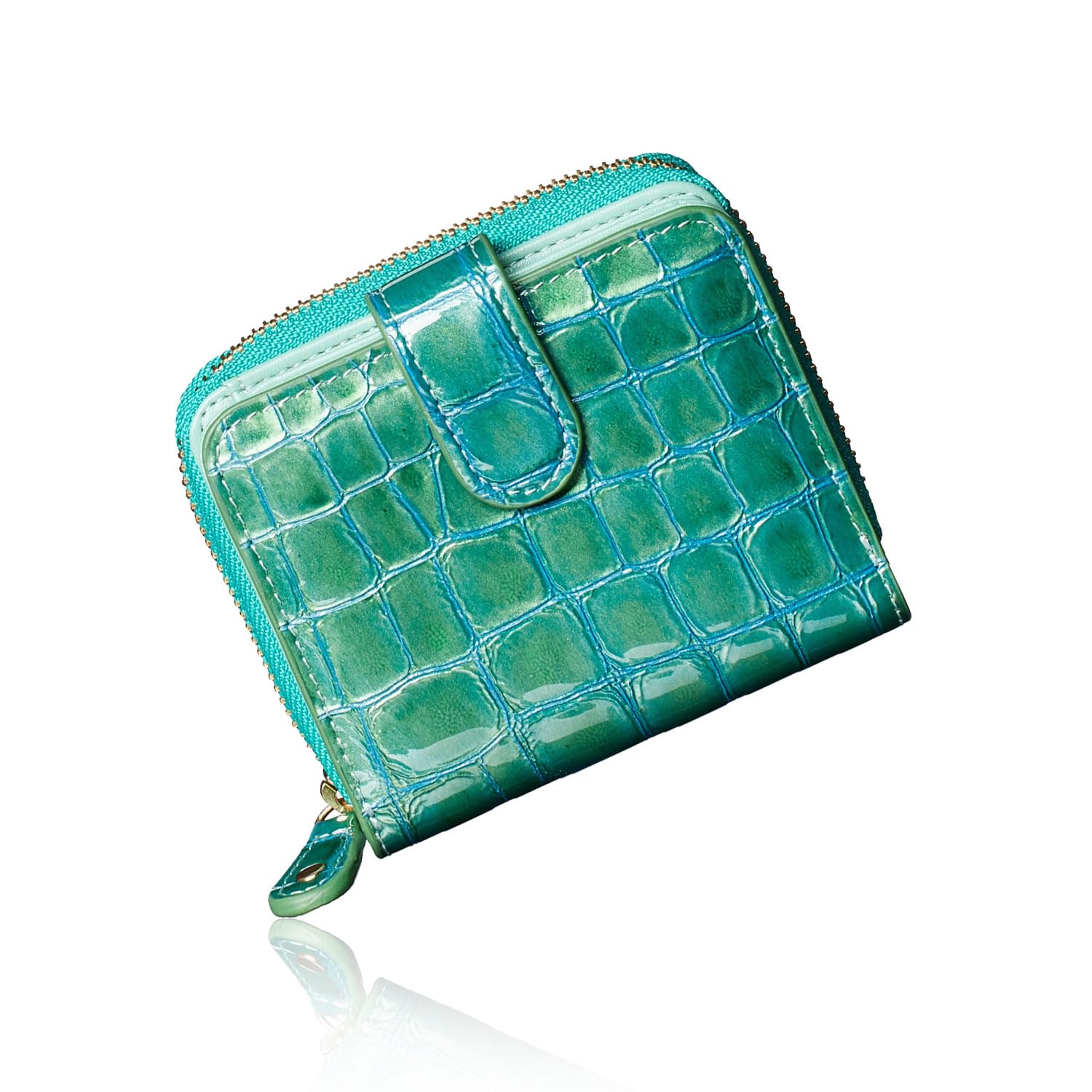 Made in Italy by MASINI Cowhide Stain Glass Wallet like a mini wallet but has the storage capacity of a long Lightweight and elegant enamel crocodile бірюзовий
Made in Italy by MASINI Cowhide Stain Glass Wallet like a mini wallet but has the storage capacity of a long Lightweight and elegant enamel crocodile бірюзовий