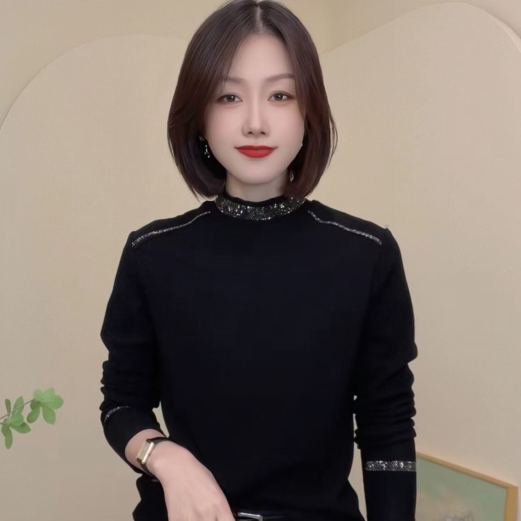 2025 autumn and winter new velvet top t-shirt bottoming shirt women s German velvet versatile inner backing M бордовый
2025 autumn and winter new velvet top t-shirt bottoming shirt women s German velvet versatile inner backing M бордовый