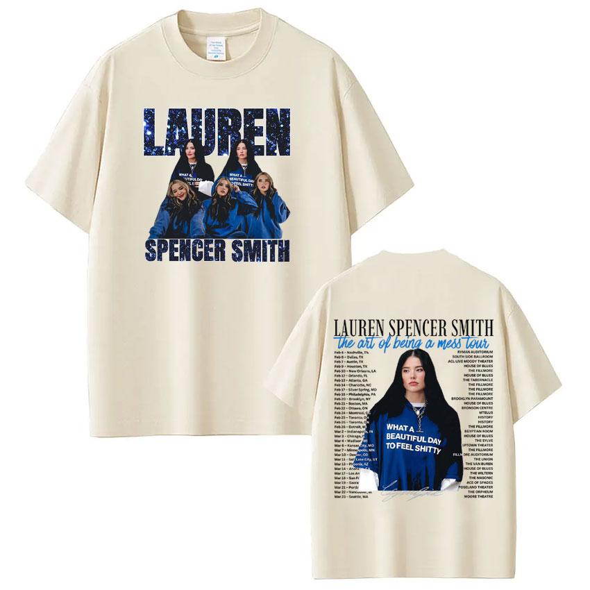 Lauren Spencer Smith The Art of Being A Mess Tour 2026 Print T-shirts Men Women Fashion T-shirt Cotton Oversized Trendy T-shirts S
Lauren Spencer Smith The Art of Being A Mess Tour 2026 Print T-shirts Men Women Fashion T-shirt Cotton Oversized Trendy T-shirts S