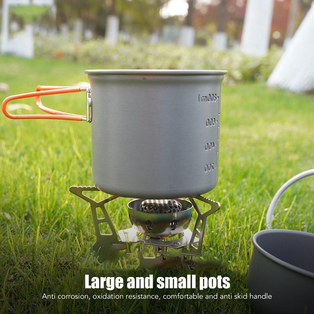 With Handle Portable Stove Pot Set High-Efficiency Camping Cookware Backpacking помаранчевий
With Handle Portable Stove Pot Set High-Efficiency Camping Cookware Backpacking помаранчевий