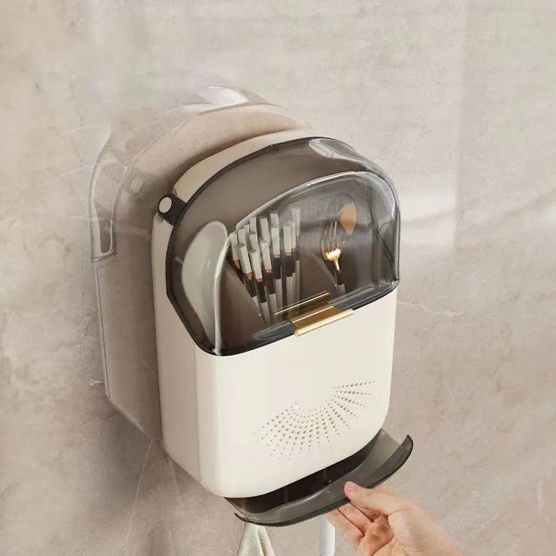 Cutlery Storage Box With Cover Lid On The Wall Storage Box Flatware Kitchen Household Utensil Dust Proof Chopstick Holder зелений
Cutlery Storage Box With Cover Lid On The Wall Storage Box Flatware Kitchen Household Utensil Dust Proof Chopstick Holder зелений