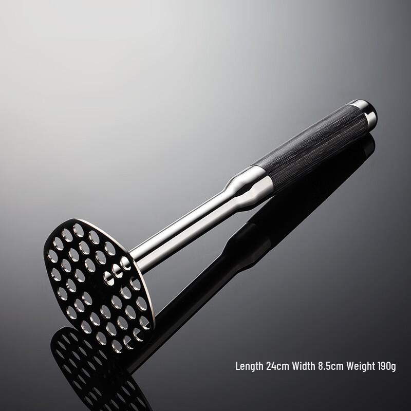 Stainless Steel Black Wood Handle Potato Masher
Stainless Steel Black Wood Handle Potato Masher