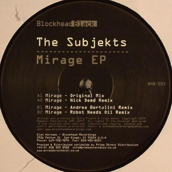 12inch Record SUBJEKTS - Mirage EP BHB003 Blockhead Black 2009 US Dance & Electronica Used
12inch Record SUBJEKTS - Mirage EP BHB003 Blockhead Black 2009 US Dance & Electronica Used