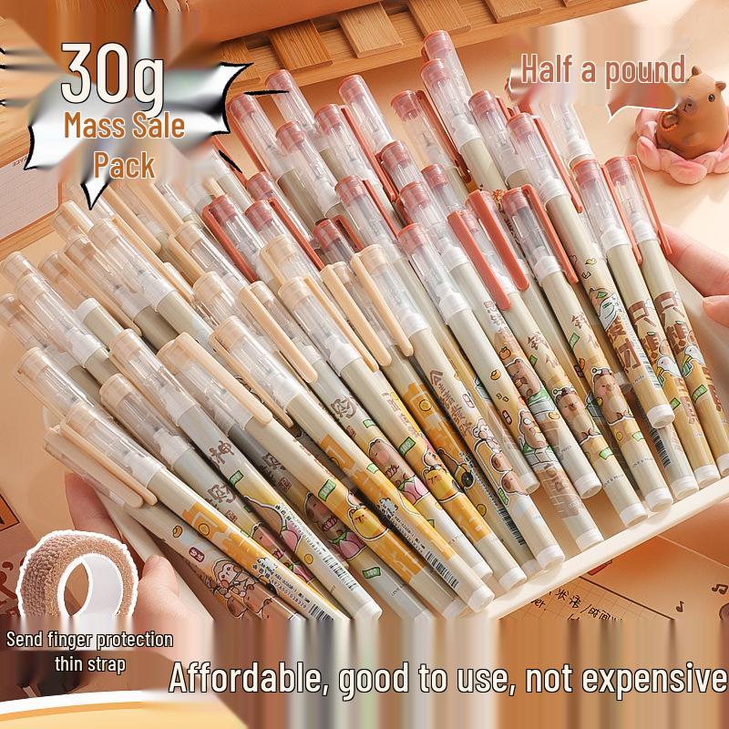 High-Capacity Cartoon Neutral Pen, 30 Pack (Half Jin) - Student Special for Problem Solving 0.5mm
High-Capacity Cartoon Neutral Pen, 30 Pack (Half Jin) - Student Special for Problem Solving 0.5mm