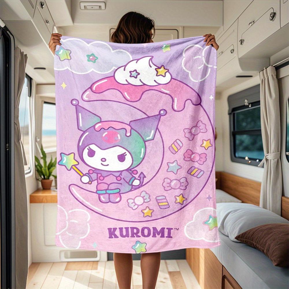 1pc Kuromi, Sweet, Dreamy RV Blanket, Digital Printed Flannel Blanket, Multi-Purpose Four Seasons Hypoallergenic Quilt for Sofa, Bed, Office 130x150cm
1pc Kuromi, Sweet, Dreamy RV Blanket, Digital Printed Flannel Blanket, Multi-Purpose Four Seasons Hypoallergenic Quilt for Sofa, Bed, Office 130x150cm