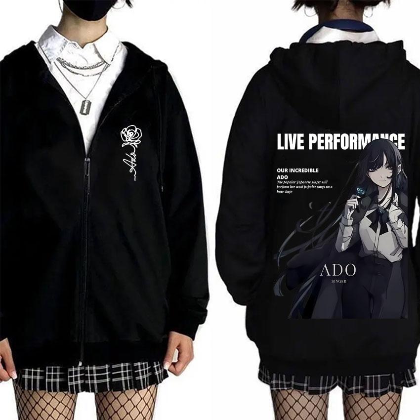 Ado Мировой тур 2025 Худи на молнии Hibana Мужская Женская Одежда Мода Японский стиль Уличная одежда Унисекс Повседневная Флисовая Толстовка на молнии L
Ado Мировой тур 2025 Худи на молнии Hibana Мужская Женская Одежда Мода Японский стиль Уличная одежда Унисекс Повседневная Флисовая Толстовка на молнии L
