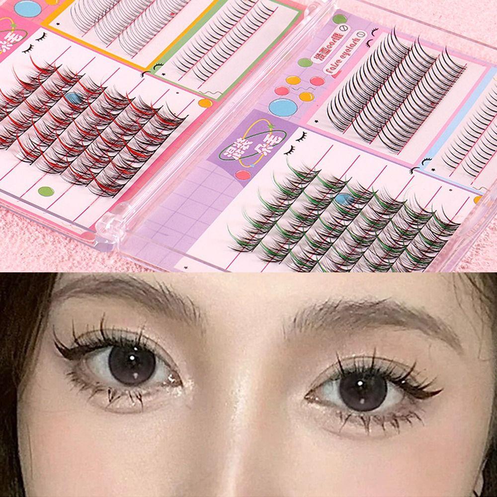 Extension A Shape Eyelashes DIY False Eyelashes Mix Little Devils 3D Cluster Lashes Colorful
Extension A Shape Eyelashes DIY False Eyelashes Mix Little Devils 3D Cluster Lashes Colorful