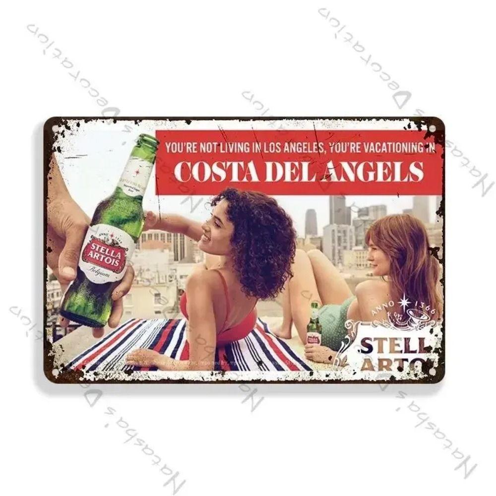 Stella Artois Beer Metal Tin Sign 30x20cm, Vintage Bar Wall Decor
Stella Artois Beer Metal Tin Sign 30x20cm, Vintage Bar Wall Decor
