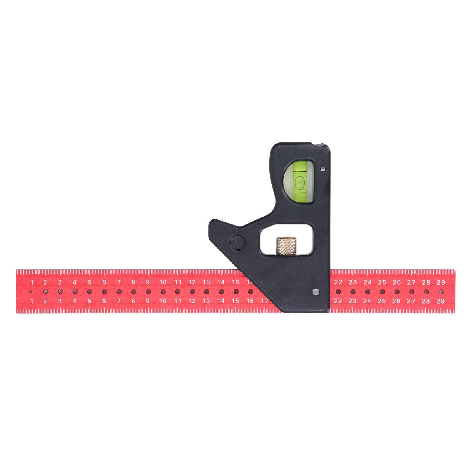 Combination Square High Accuracy Adjustable Sliding Ruler Woodworking 90 45 Degree Protractor Level
Combination Square High Accuracy Adjustable Sliding Ruler Woodworking 90 45 Degree Protractor Level