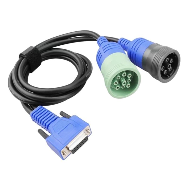 493148 Diesels Truck Diagnostic Cable 6Pin+9Pin Adapter OBD Connector Fit for USB Link, Engine Analysis, Maintenance Use 1
493148 Diesels Truck Diagnostic Cable 6Pin+9Pin Adapter OBD Connector Fit for USB Link, Engine Analysis, Maintenance Use 1