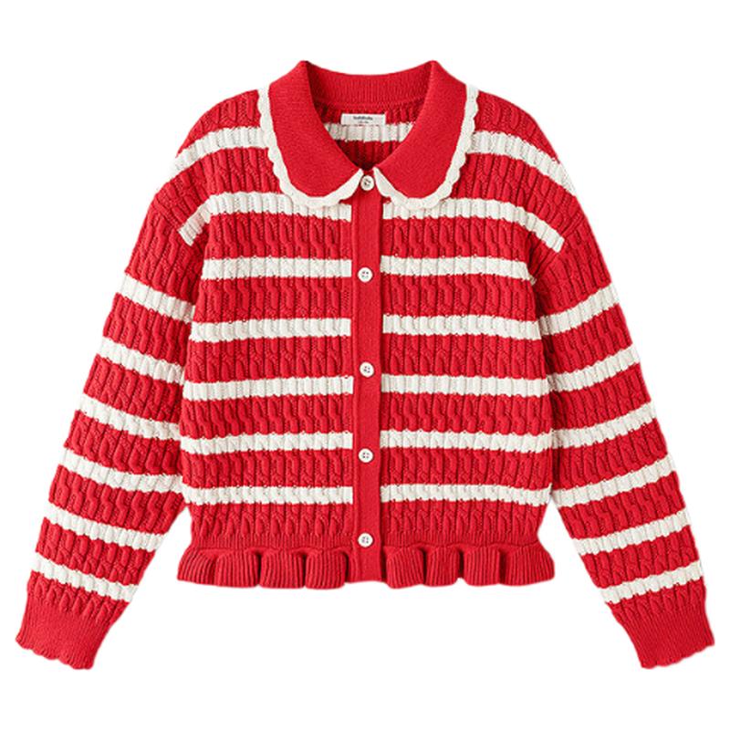 Balabala Girls New Year Red Knitted Cardigan 120
Balabala Girls New Year Red Knitted Cardigan 120