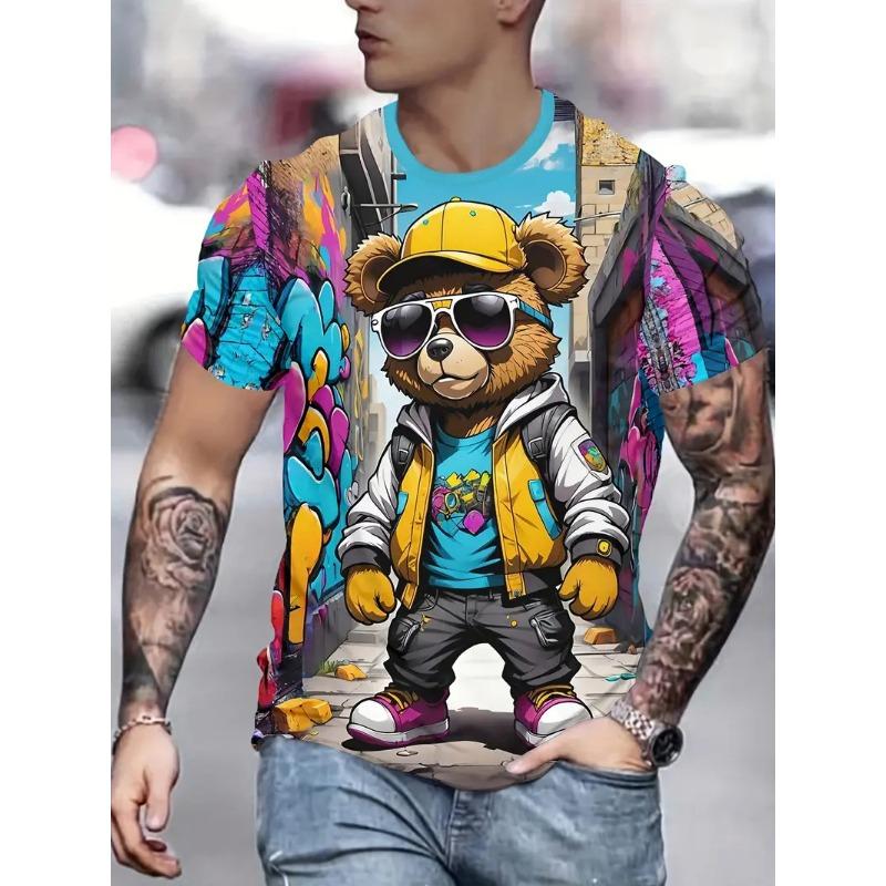 Summer Men s 3D Printed Bear T-Shirt Short Sleeve Breathable Outdoor Hundred Large Oversize Loose Men s Short Sleeve Comfortable 5XL
Summer Men s 3D Printed Bear T-Shirt Short Sleeve Breathable Outdoor Hundred Large Oversize Loose Men s Short Sleeve Comfortable 5XL