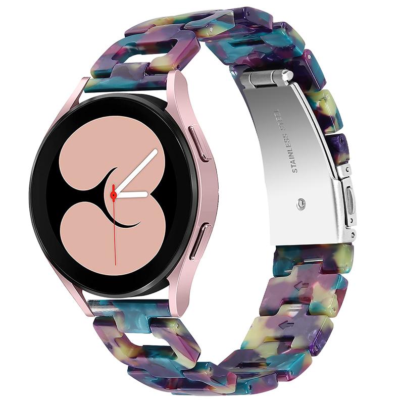 For Samsung Galaxy Watch4 Active 40mm/44mm/Watch4 Classic 42mm/46mm D Shape Resin Smart Watch Strap Wristband with Stainless Steel Buckle Purple/Green
For Samsung Galaxy Watch4 Active 40mm/44mm/Watch4 Classic 42mm/46mm D Shape Resin Smart Watch Strap Wristband with Stainless Steel Buckle Purple/Green