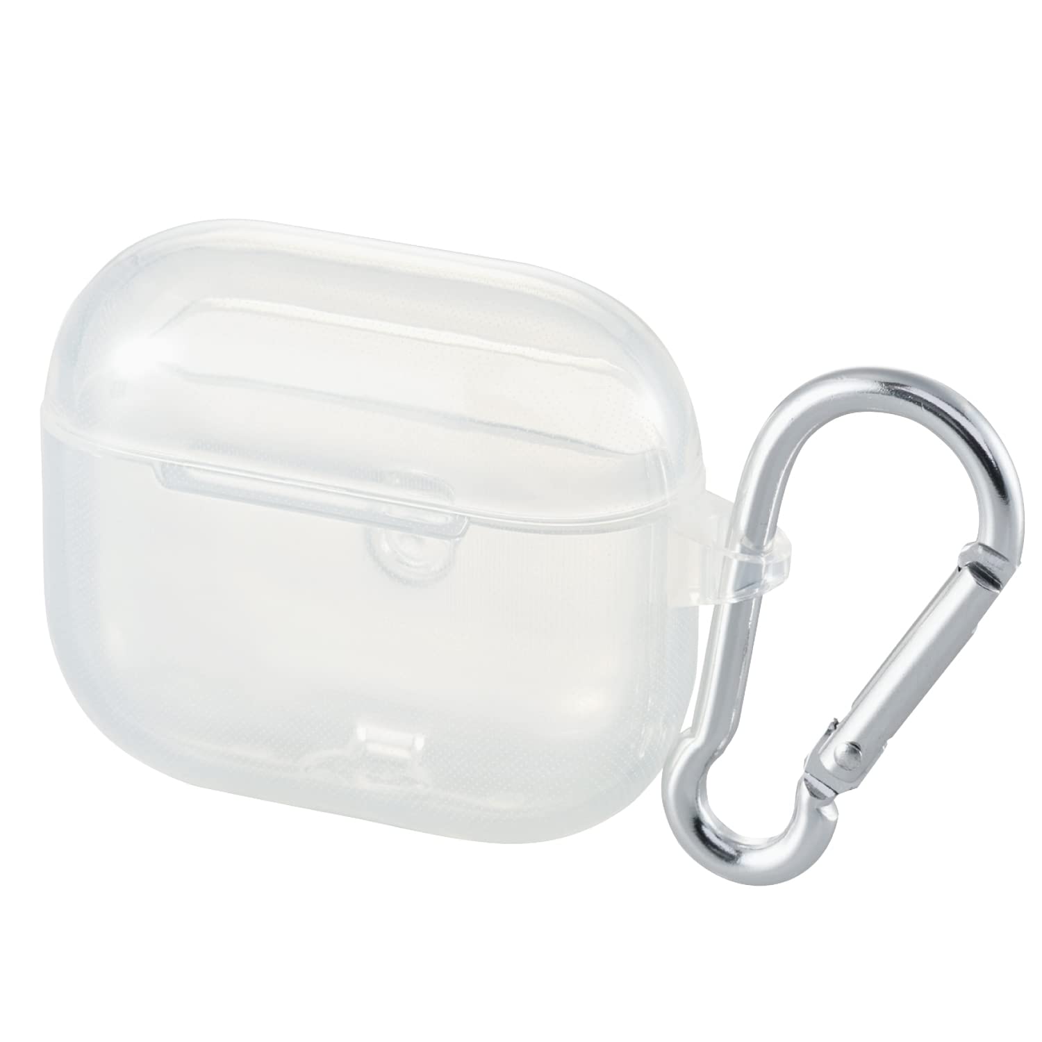 Мягкий чехол с карабином для совместимых аксессуаров ELECOM AirPods 3-го поколения, прозрачный AVA-AP3UCCR 
Мягкий чехол с карабином для совместимых аксессуаров ELECOM AirPods 3-го поколения, прозрачный AVA-AP3UCCR