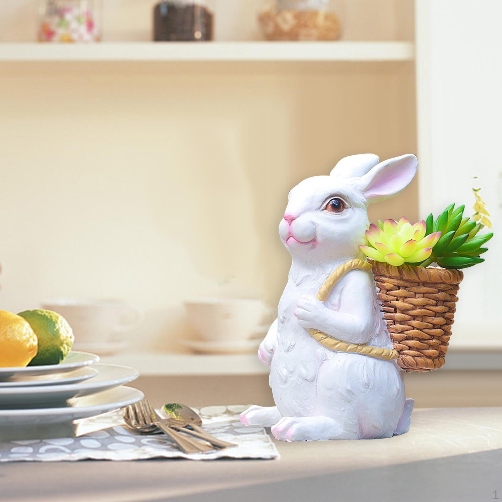 Cartoon Flower Pot, Bunny Sculpture Bonsai Pot Flowerpot Rabbit Statue Container Planter for Basket
Cartoon Flower Pot, Bunny Sculpture Bonsai Pot Flowerpot Rabbit Statue Container Planter for Basket