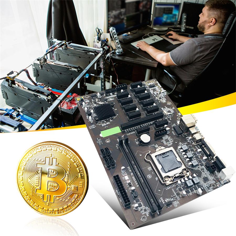 B250 BTC Mining Motherboard 12X PCIE Graphics Card Motherboard DDR4 DIMM SATA3.0 Supports VGA
B250 BTC Mining Motherboard 12X PCIE Graphics Card Motherboard DDR4 DIMM SATA3.0 Supports VGA