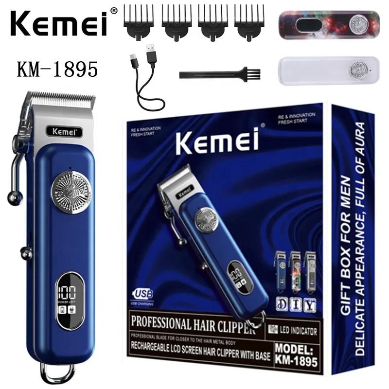 Kemei Km-1895 Головка инструмента регулируется, триммер для волос с цифровым дисплеем, USB-зарядка, аккумулятор большой емкости, резак для стрижки волос
Kemei Km-1895 Головка инструмента регулируется, триммер для волос с цифровым дисплеем, USB-зарядка, аккумулятор большой емкости, резак для стрижки волос