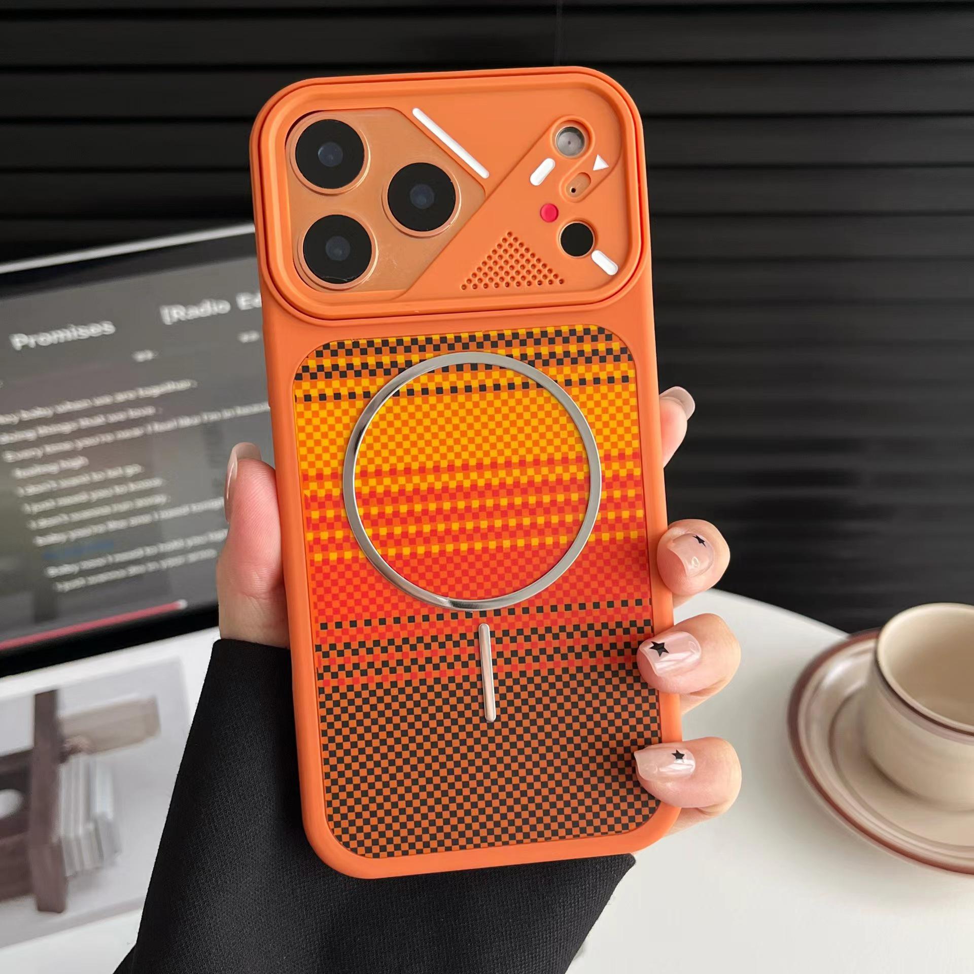 iPhone 17 Pro Max Case: Mecha Window, Carbon Fiber Texture, Magnetic Suction, Drop-Proof Protective Cover iPhone 12 PRO MAX оранжевый
iPhone 17 Pro Max Case: Mecha Window, Carbon Fiber Texture, Magnetic Suction, Drop-Proof Protective Cover iPhone 12 PRO MAX оранжевый