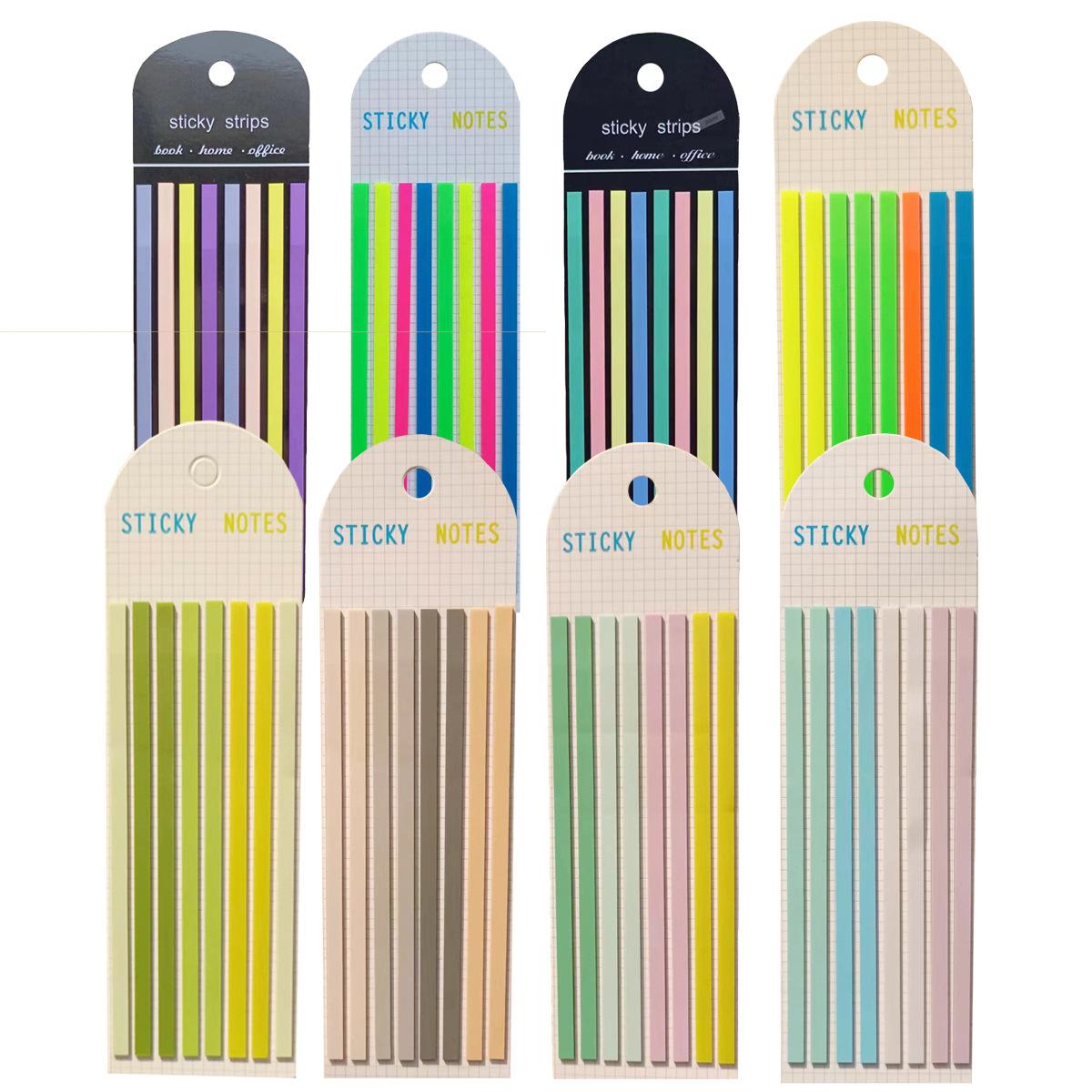8 Sets Transparent Long Fine Sticker Memo Pad Sticky Tabs Morandi Neon Clear Sticky Notes Aesthetic Office School Supplies
8 Sets Transparent Long Fine Sticker Memo Pad Sticky Tabs Morandi Neon Clear Sticky Notes Aesthetic Office School Supplies