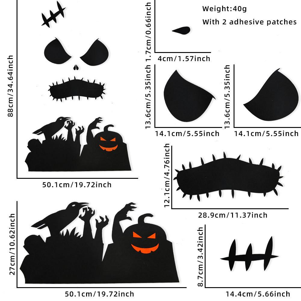 Creative Halloween Door Stickers Including Creepy Ghosts And Evil Demons Perfect For Festive Decor StyleE
Creative Halloween Door Stickers Including Creepy Ghosts And Evil Demons Perfect For Festive Decor StyleE