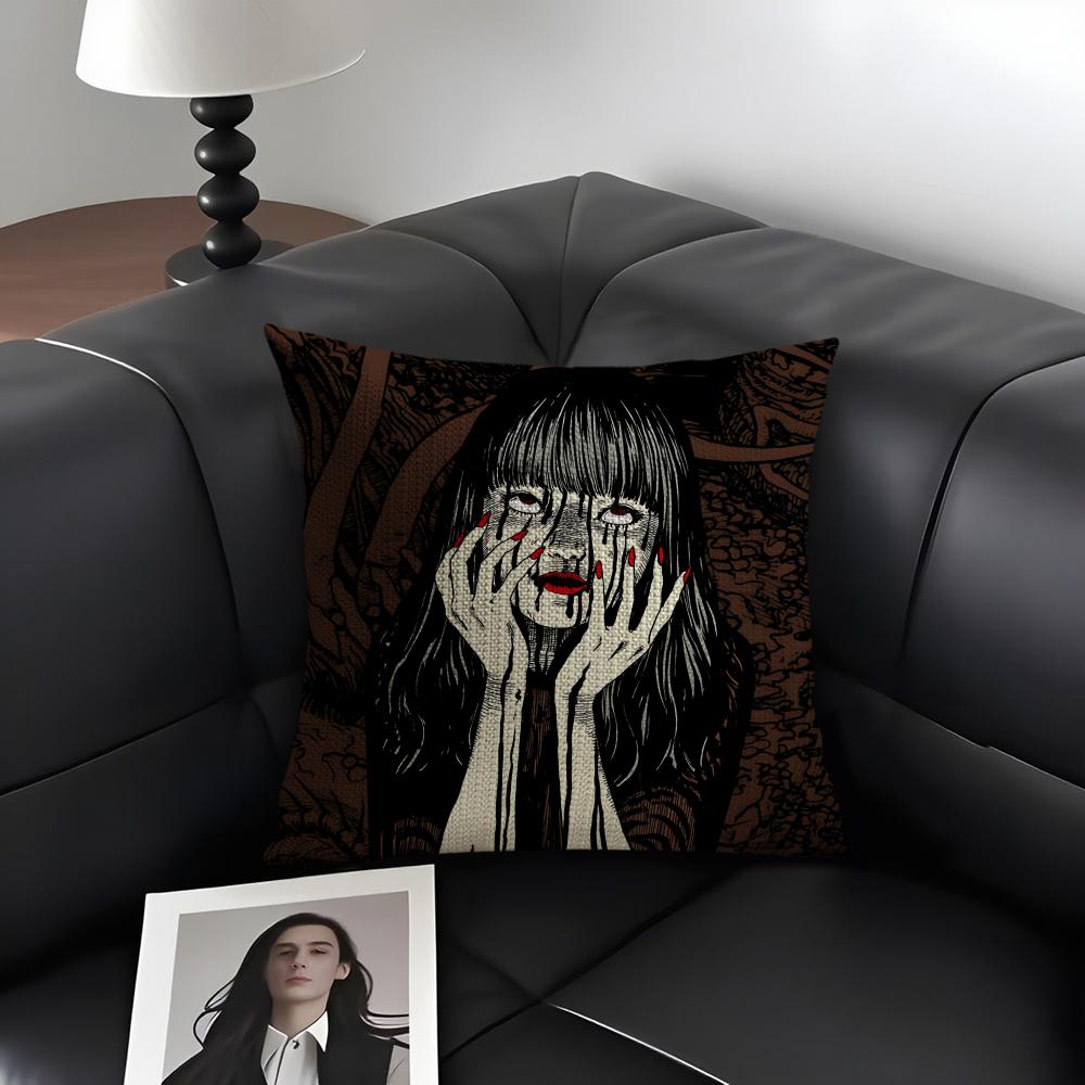TTomie JunjiitoesS Comic Cushion Cover Natural Linen Organic Fabric DoubleSided Printing Sofa Home Decor Gift Pillow Case 30x30cm
TTomie JunjiitoesS Comic Cushion Cover Natural Linen Organic Fabric DoubleSided Printing Sofa Home Decor Gift Pillow Case 30x30cm