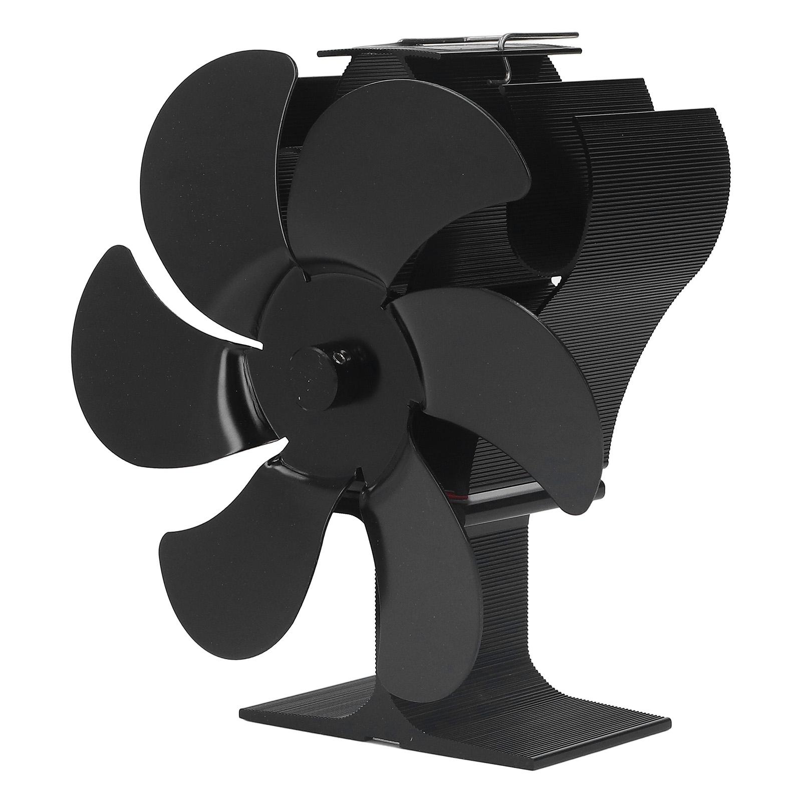 6 Blades Heat Powered Stove Fan High Temperature Resistance Self Starting Wood Burning Stove Fireplace Fan Black
6 Blades Heat Powered Stove Fan High Temperature Resistance Self Starting Wood Burning Stove Fireplace Fan Black