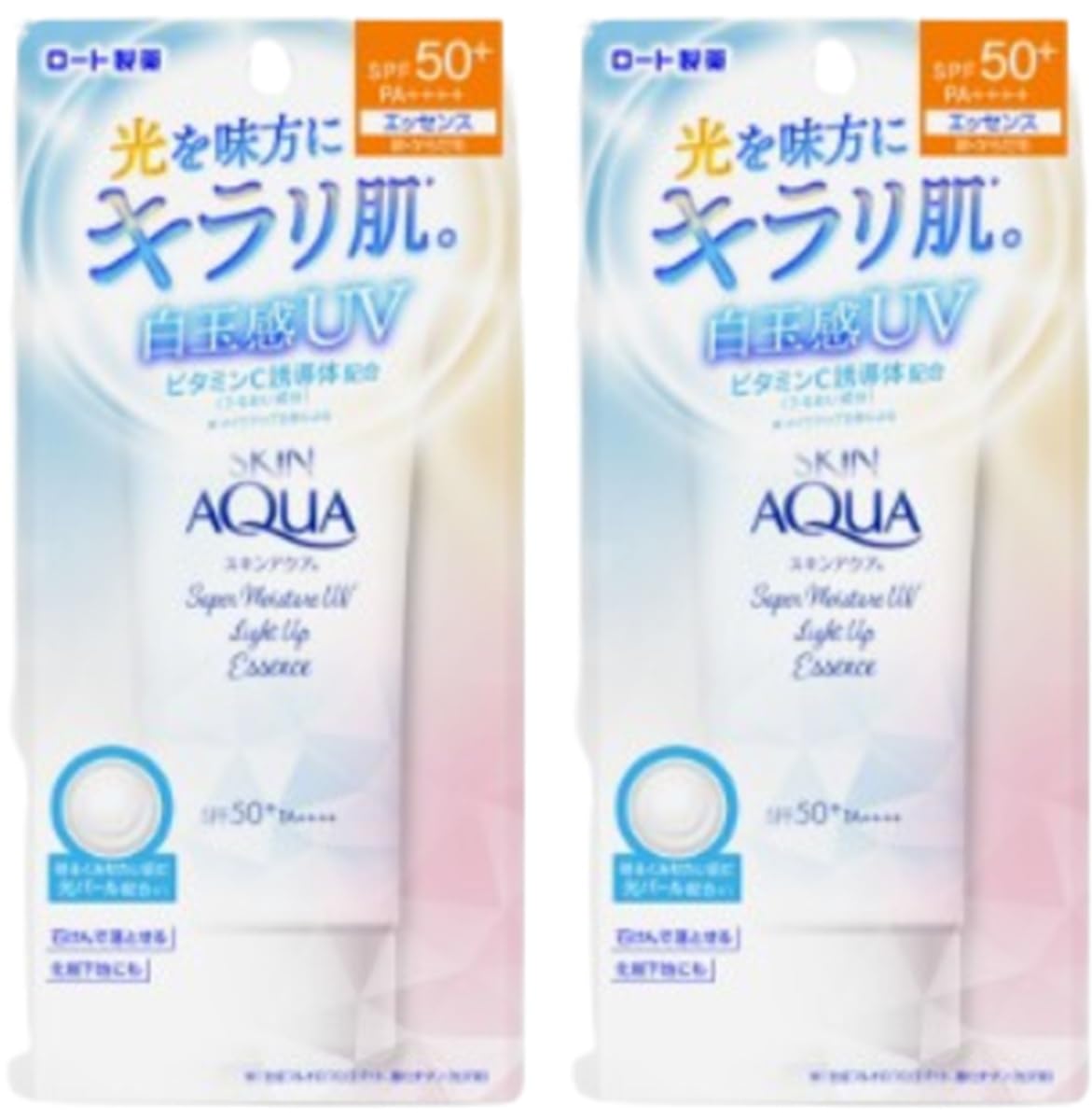 Skin Aqua Super Moisture UV Light Up Essence 70г Тональный солнцезащитный крем 2 шт. SPF50+ PA++++
Skin Aqua Super Moisture UV Light Up Essence 70г Тональный солнцезащитный крем 2 шт. SPF50+ PA++++