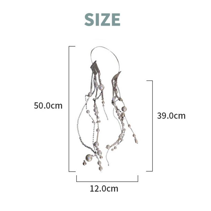 Elegant Luxury Pearl Beaded Headband For Women Girls Trendy Long Tassels Headpiece Hair Hoop Sweet Hair Accessories
Elegant Luxury Pearl Beaded Headband For Women Girls Trendy Long Tassels Headpiece Hair Hoop Sweet Hair Accessories