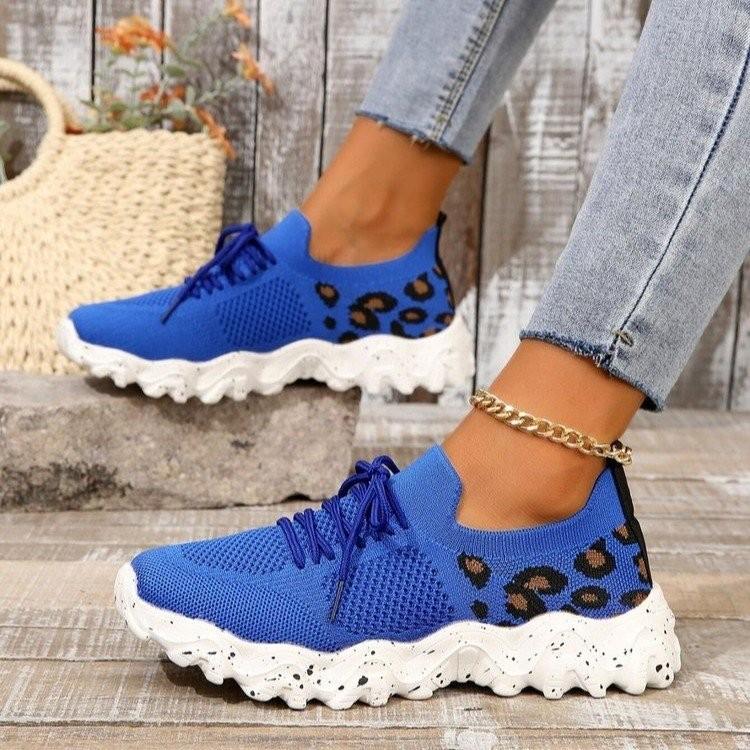 Large size fly-woven sneakers autumn new round head wavy sole leopard print breathable single shoes women 42 синій
Large size fly-woven sneakers autumn new round head wavy sole leopard print breathable single shoes women 42 синій